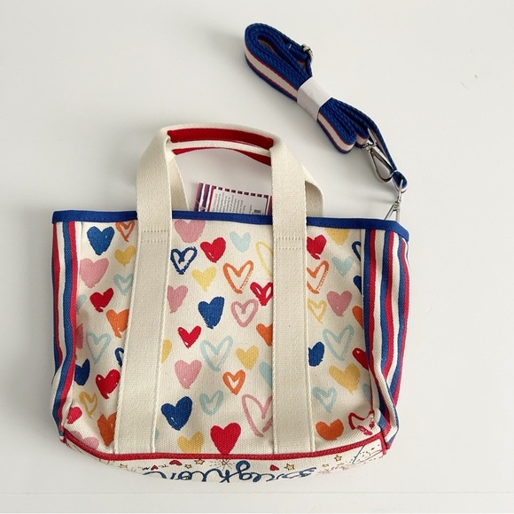 New Brighton Canvas Red White and You Mini Tote Bag - Picture 7 of 10